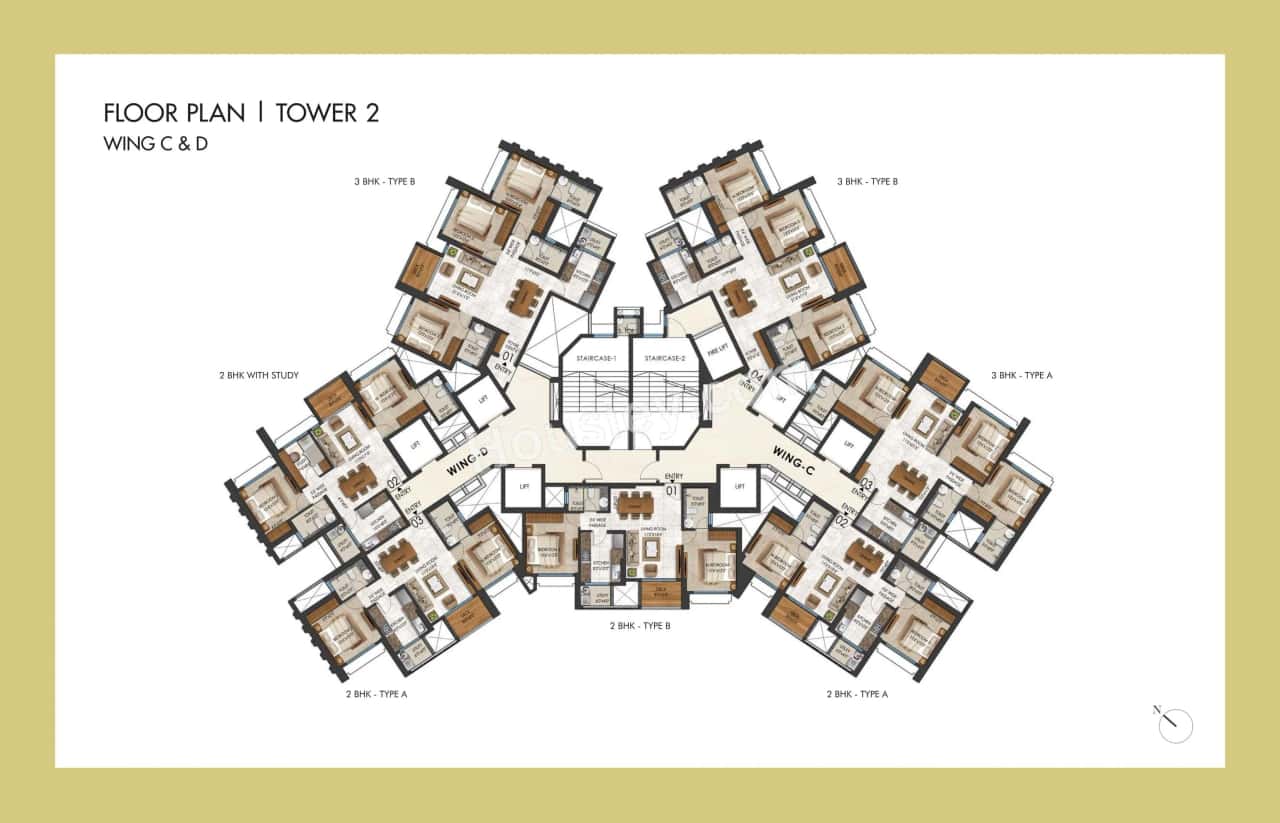 Lodha Regalia Floor plan 2