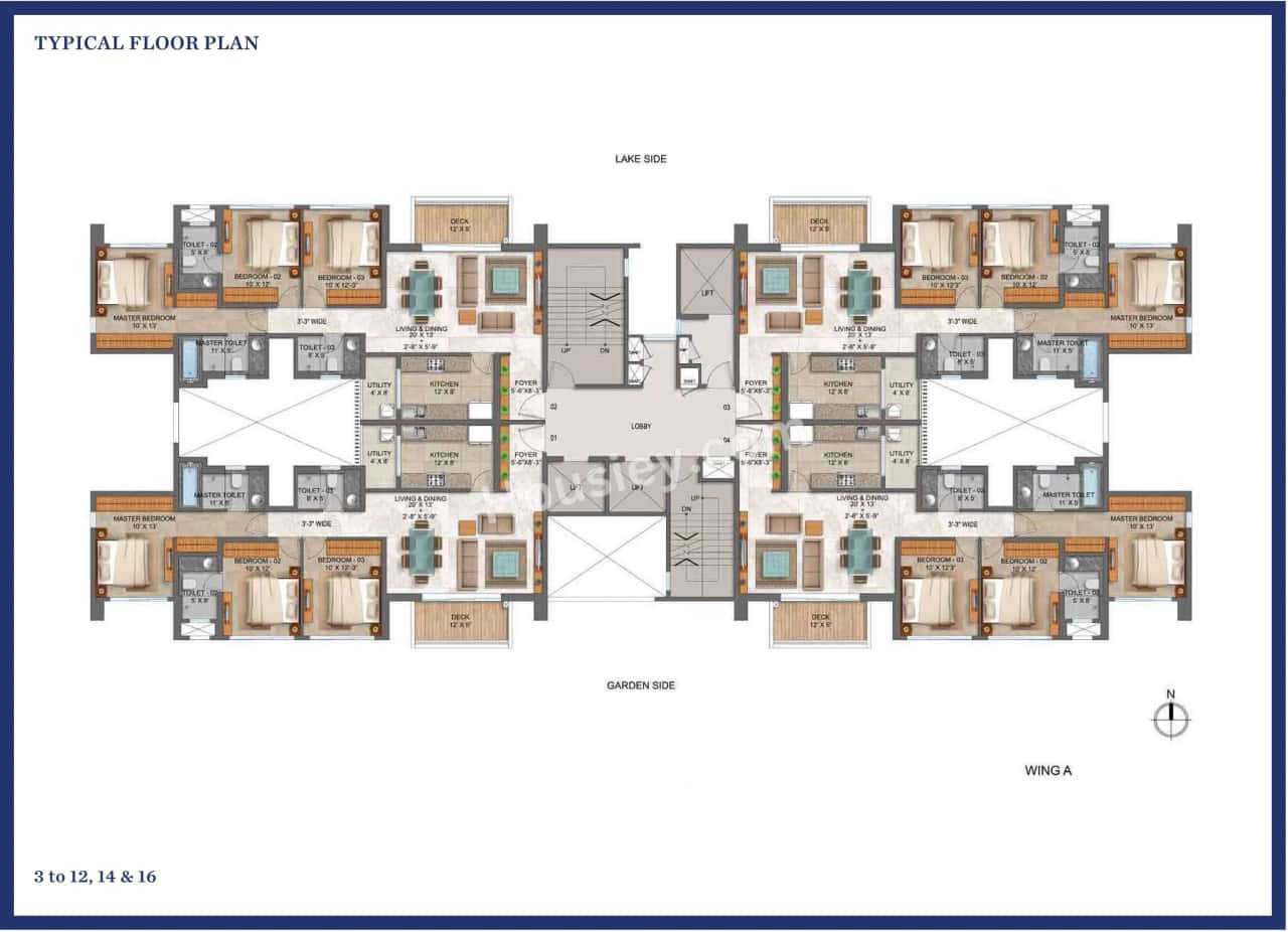 Lodha Serenity Floor plan 4