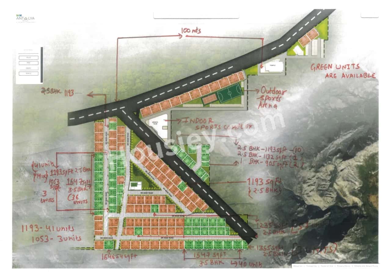M3M Antalya Hills Floor Plan