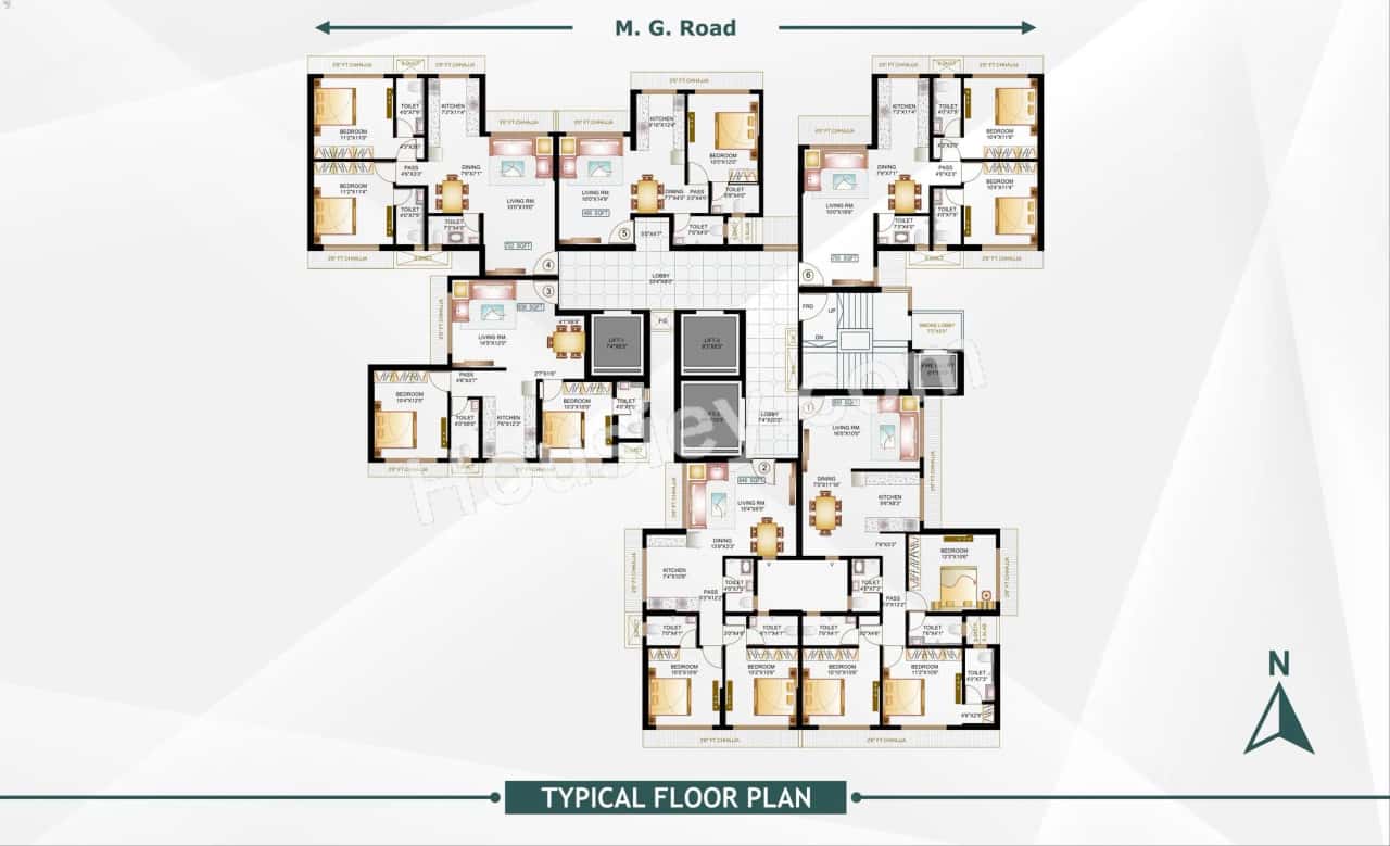 Mahavir Majesty Floor plan 1