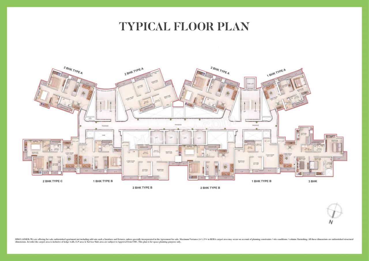 Mahavir Spring Daffodil Floor plan 4