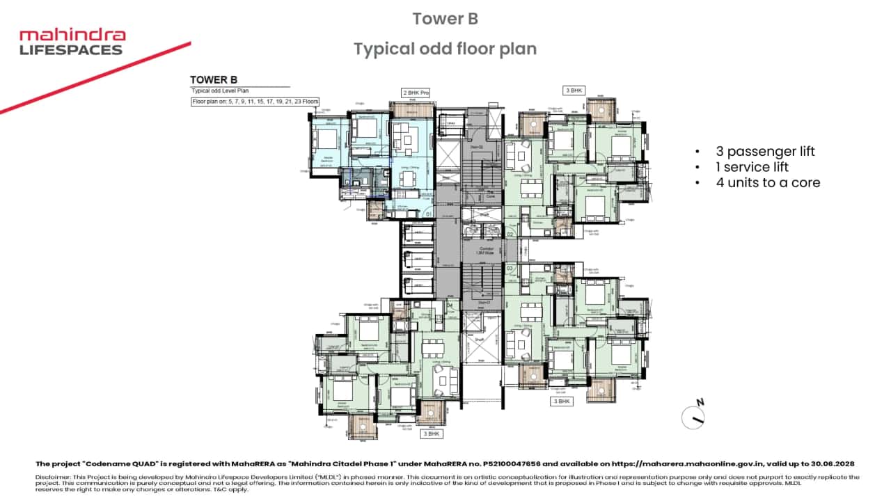 Mahindra Citadel Floor plan 4