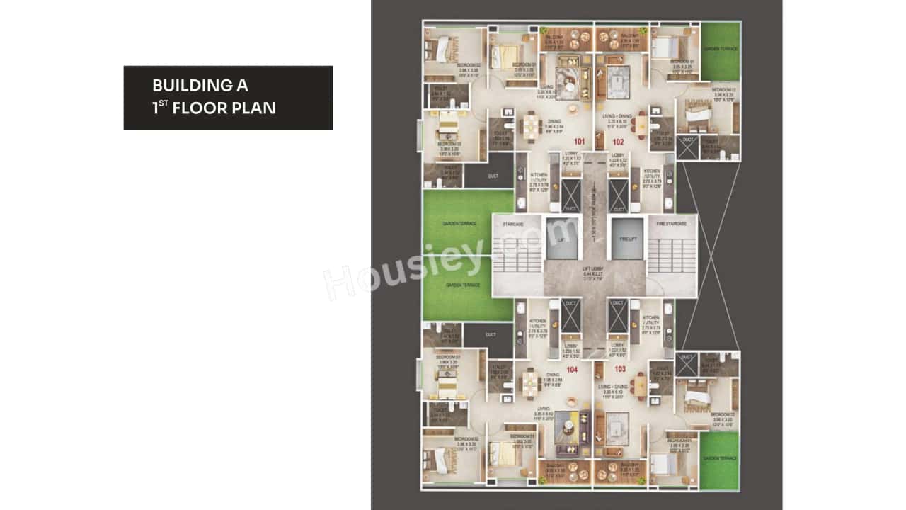 Majestique Aravali Floor plan 1