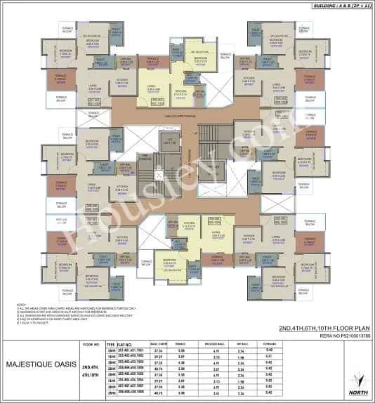 Majestique Oasis Floor plan 2
