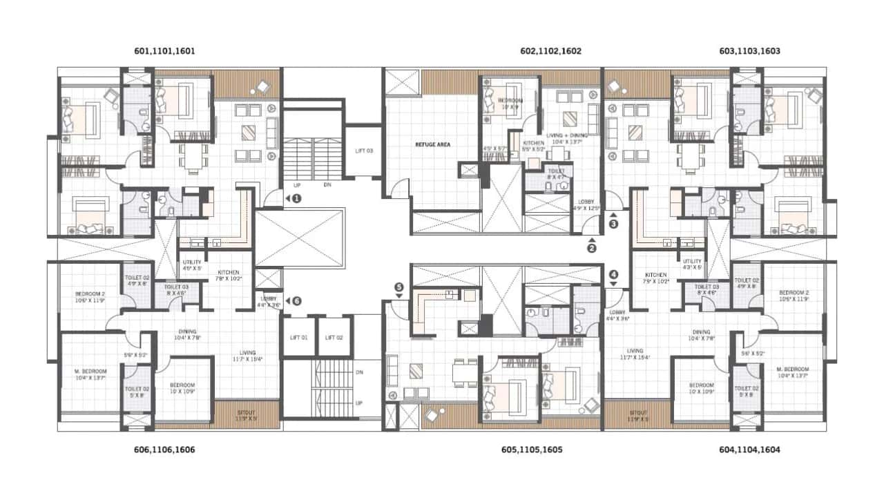 Manav La Moda Floor plan 4