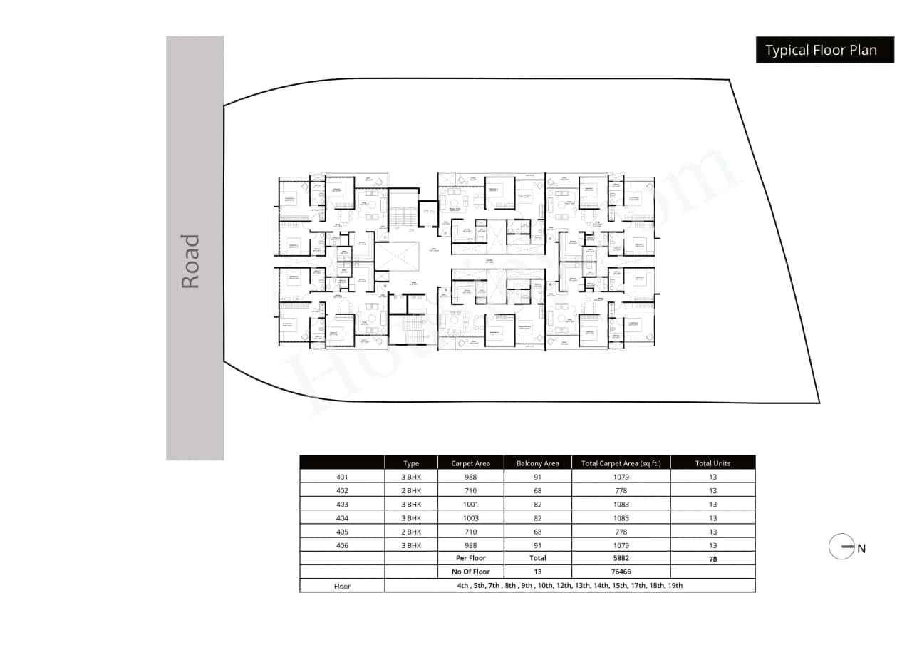 Manav La Moda Floor plan 2