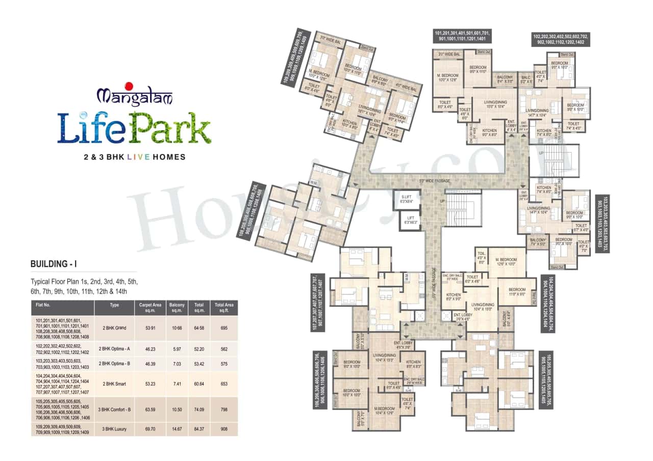 Mangalam Life Park Floor plan 6