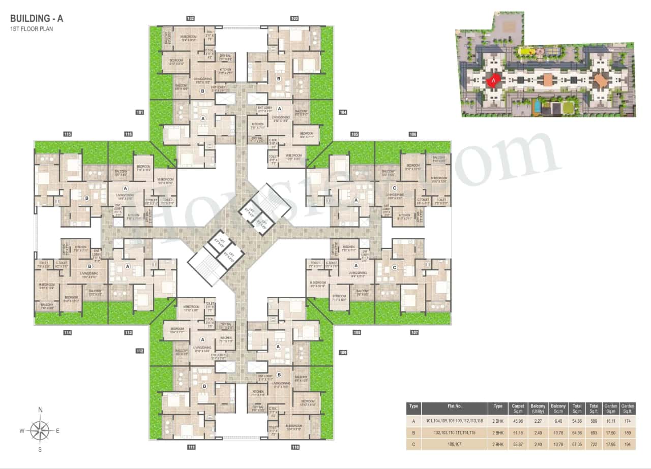 Mangalam Breeze Floor plan 1