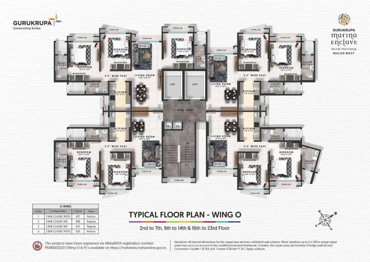 Gurukrupa Marina Enclave Floor plan 1
