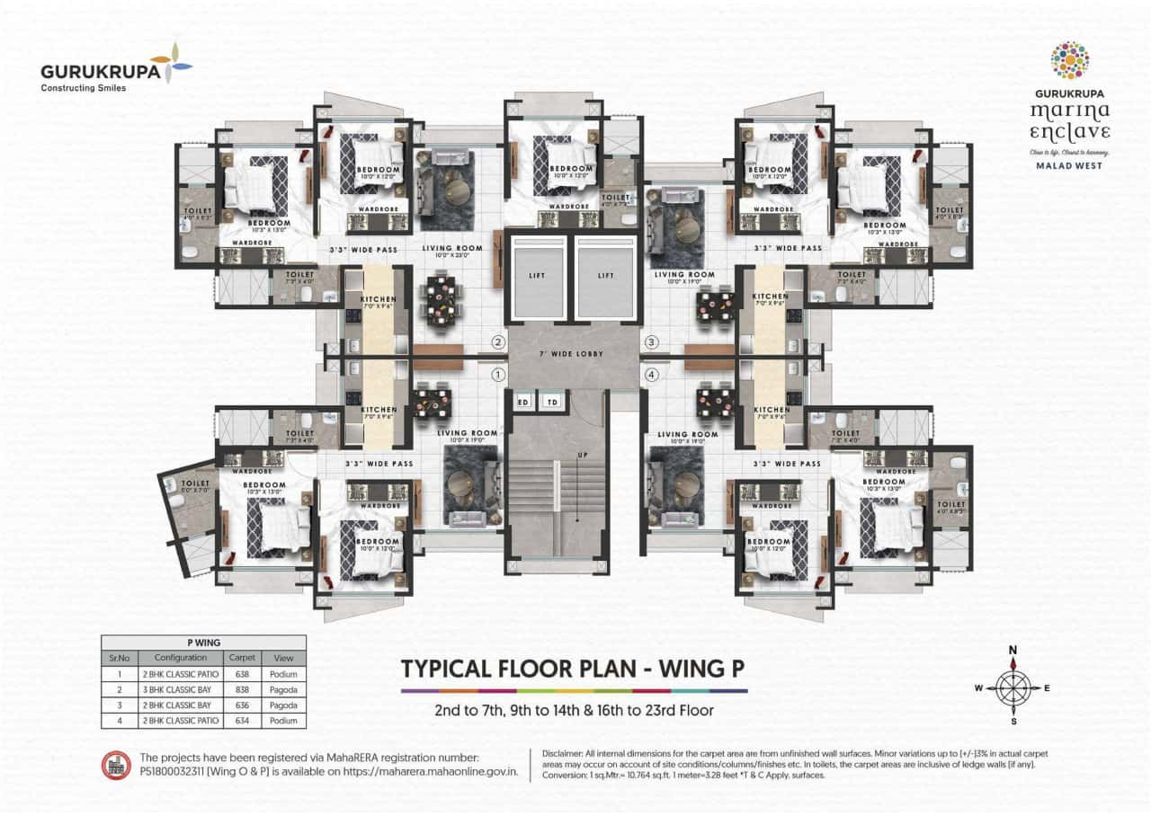 Gurukrupa Marina Enclave Floor plan 2