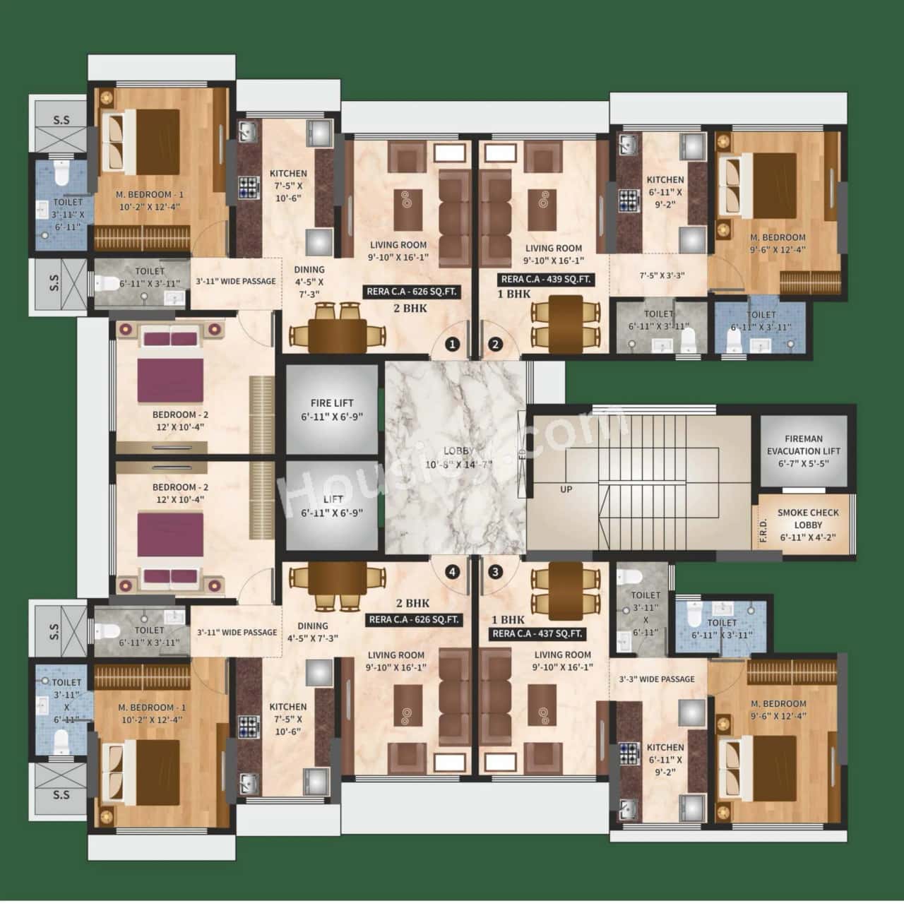 Shreeji Meadows 83 Floor plan 2