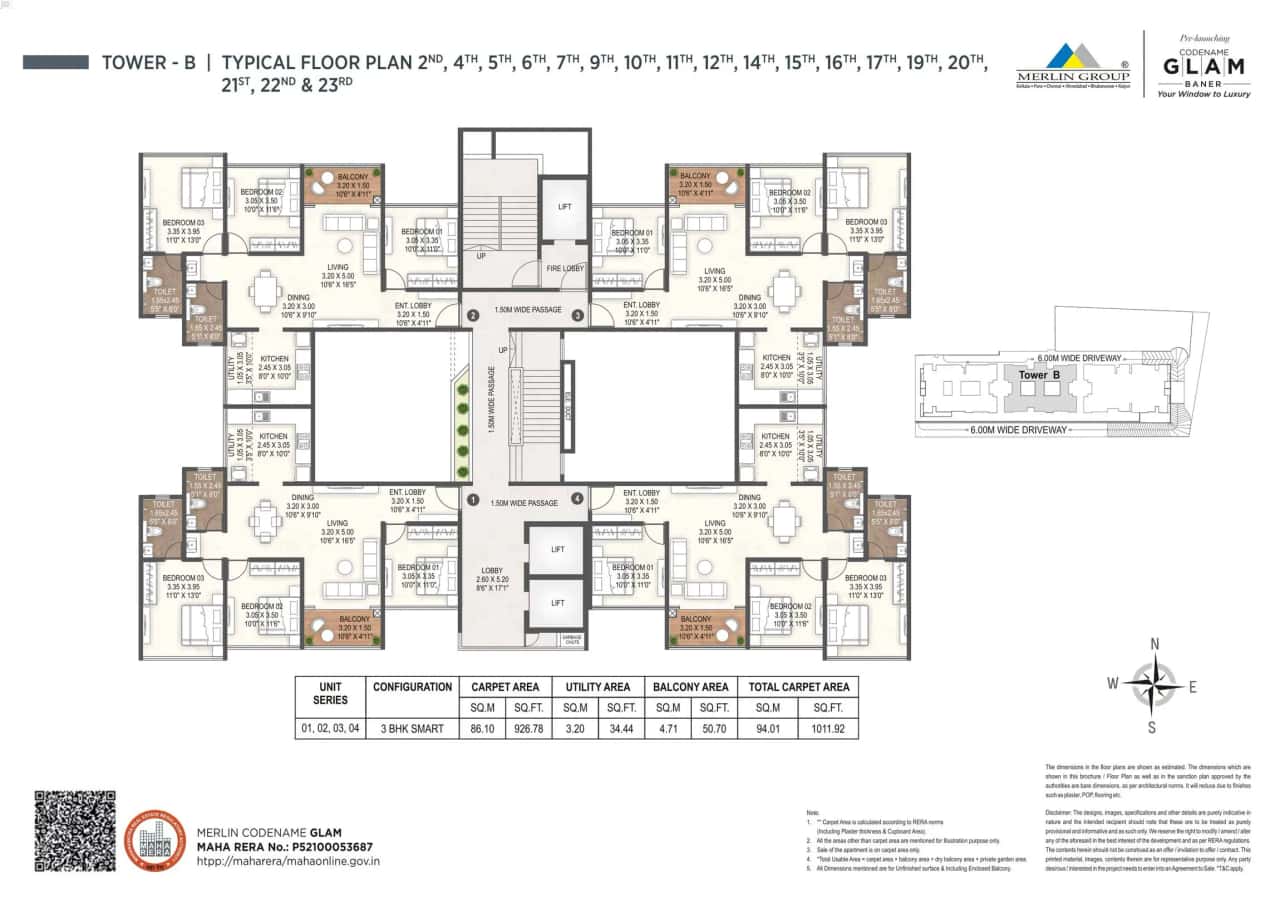 Merlin Glam Floor plan 3