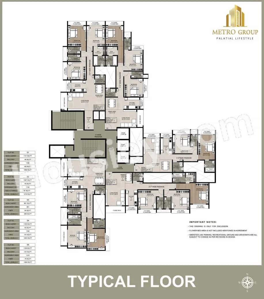 Metro Regalia Floor plan 2