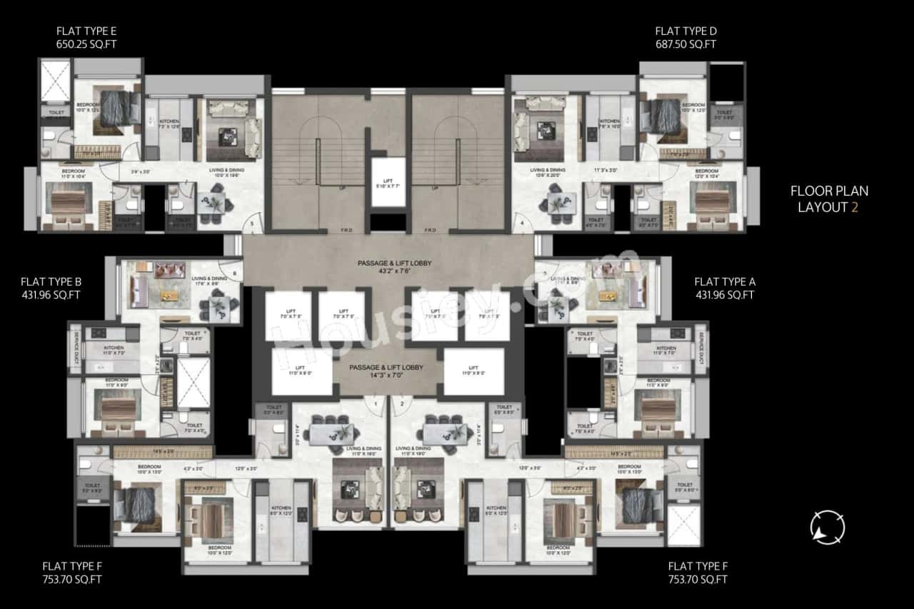 Metro Saraswati Paradise Floor plan 2
