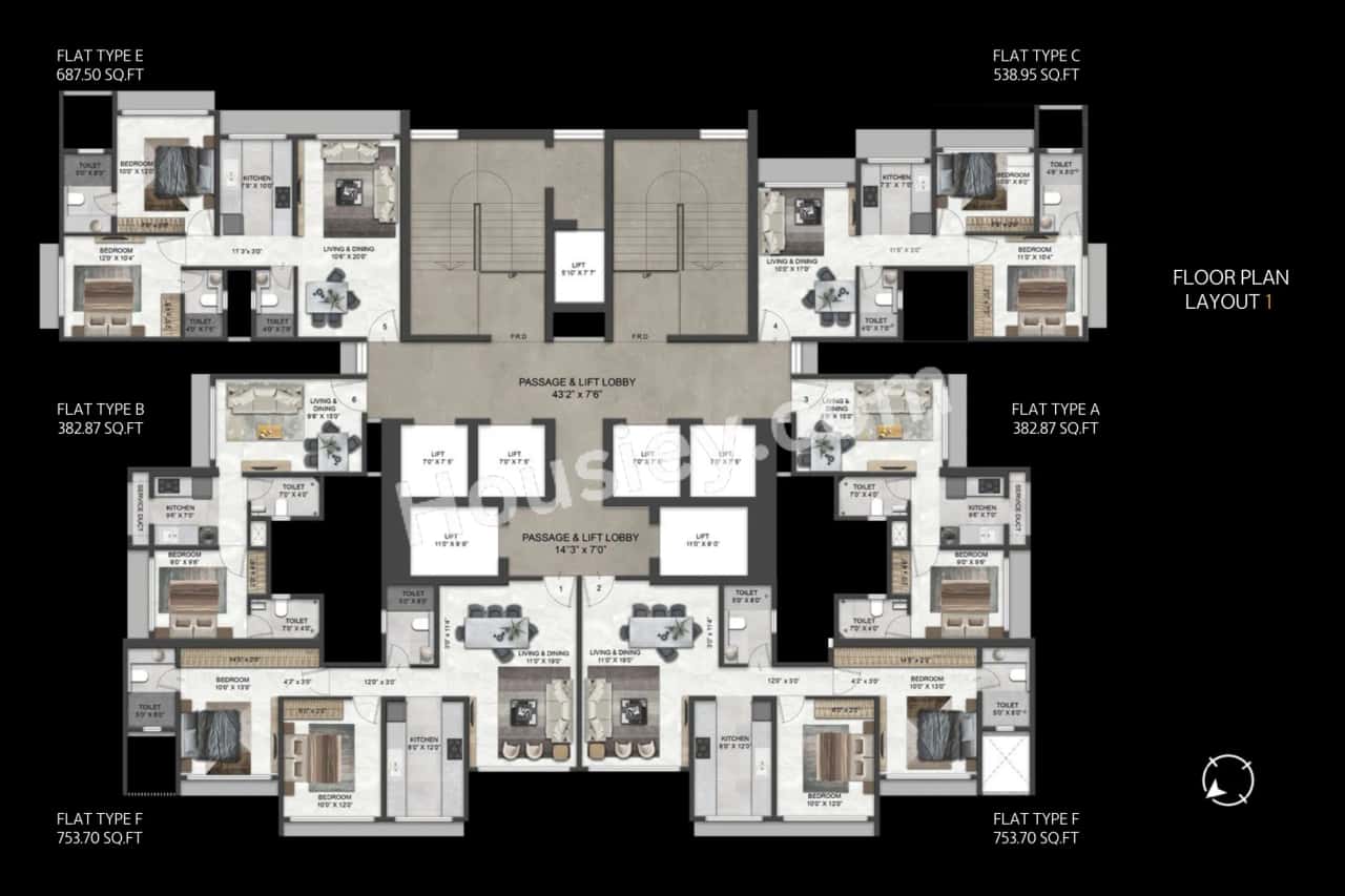 Metro Saraswati Paradise Floor plan 1