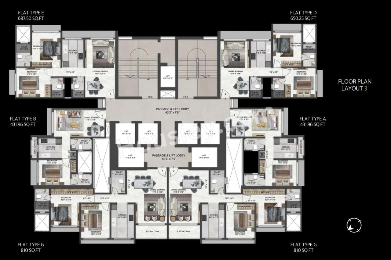 Metro Saraswati Paradise Floor plan 3