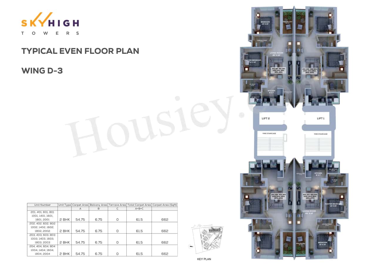 Mittal SkyHigh Towers Floor plan 1