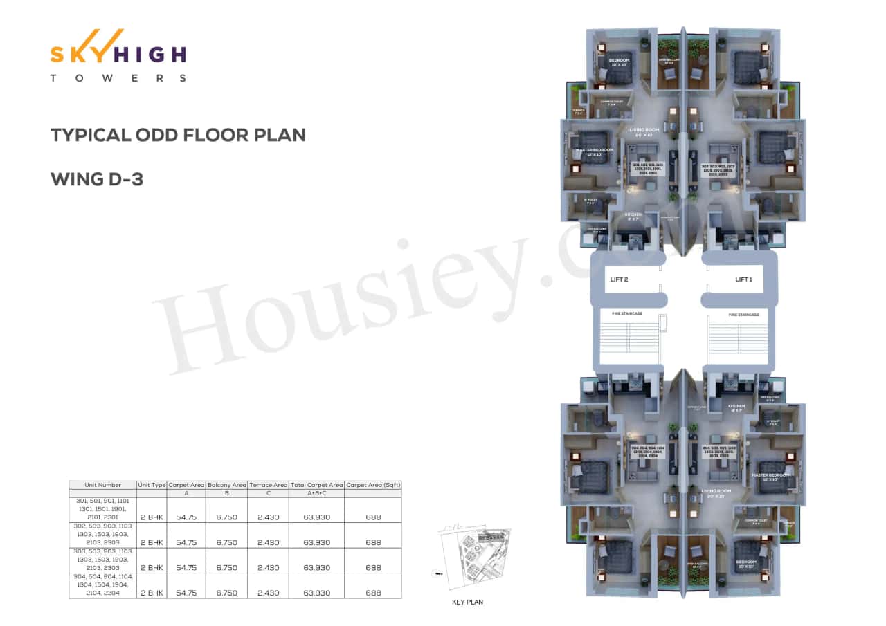 Mittal SkyHigh Towers Floor plan 2