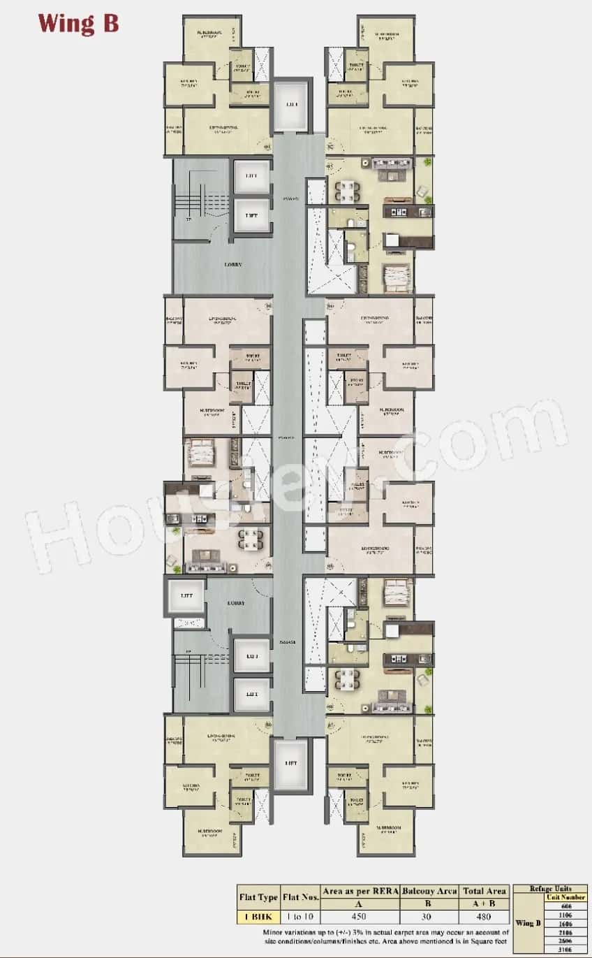 Mukta My Heaven Floor plan 5