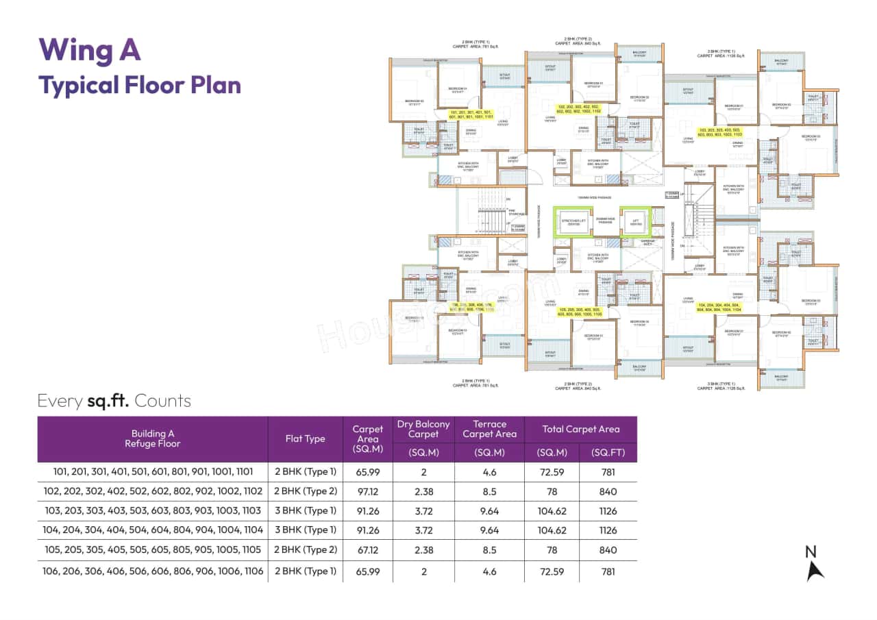 My Home Akurdi Floor plan 1