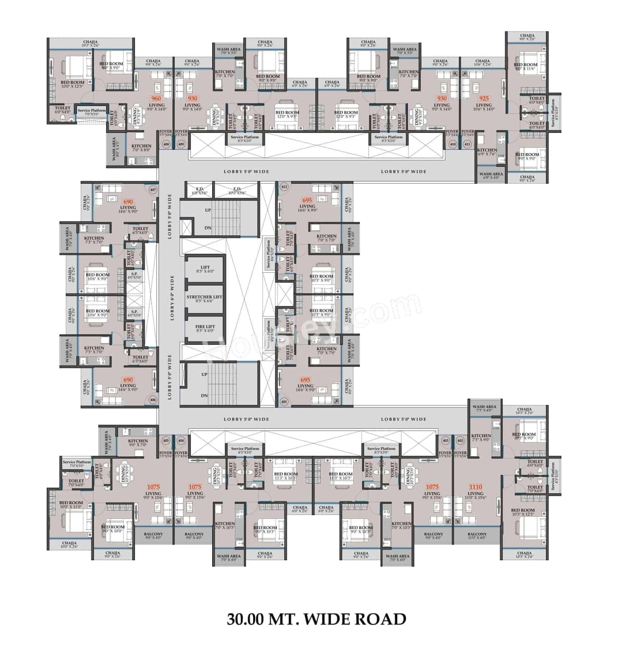 NMS 17 West Floor plan 3