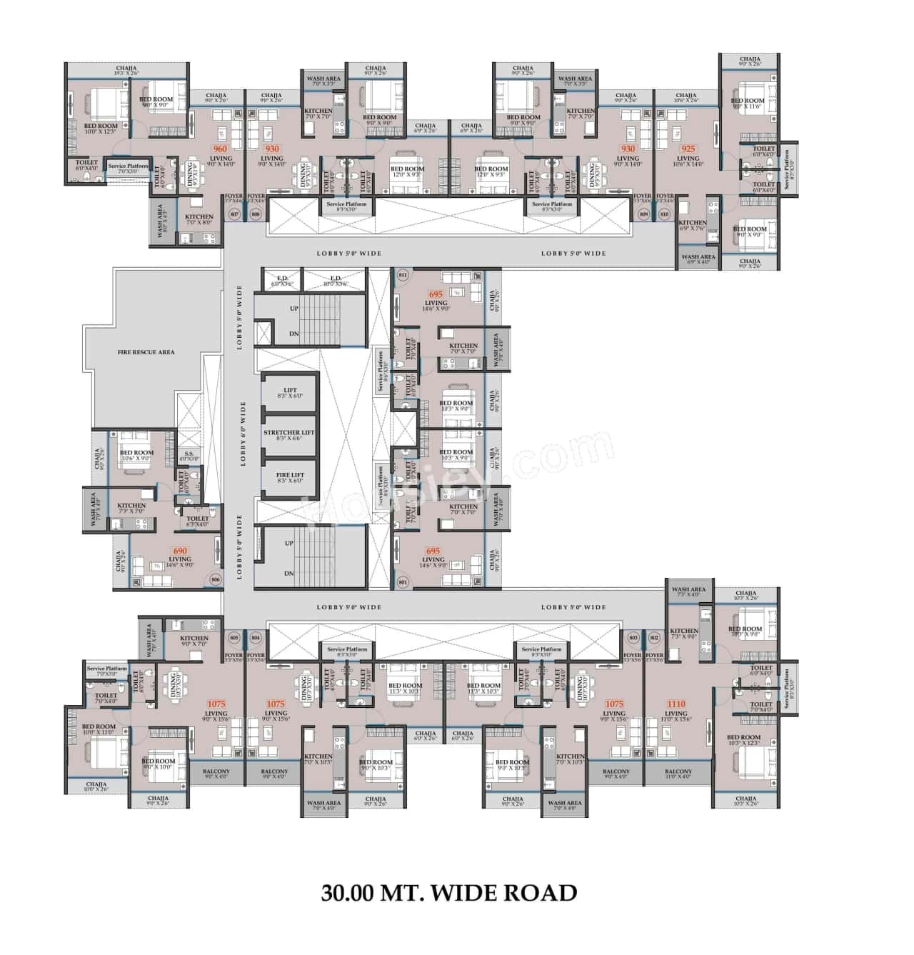 NMS 17 West Floor plan 8