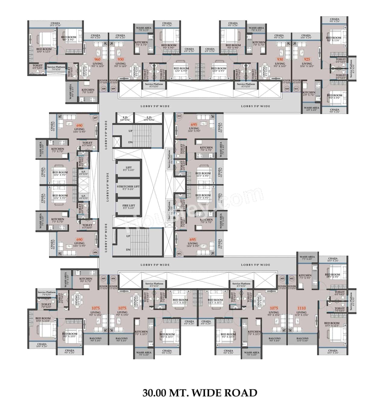 NMS 17 West Floor plan 9