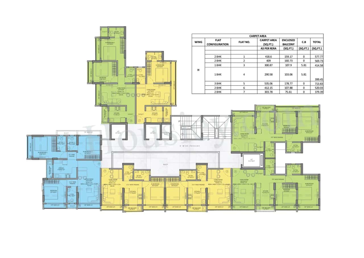 Nakshatra Aazstha Floor plan 2