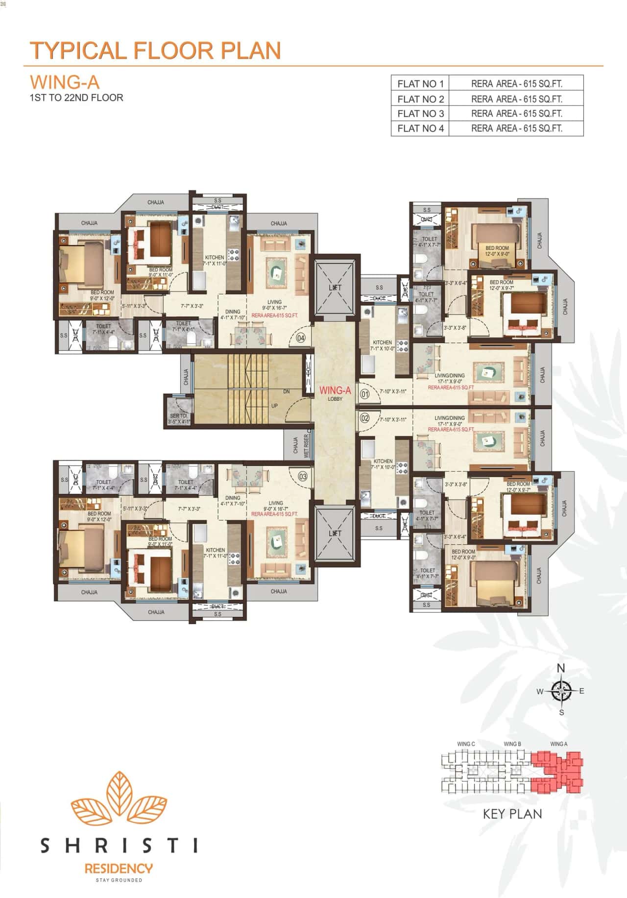 Nicco Shristi Residency Floor plan 2
