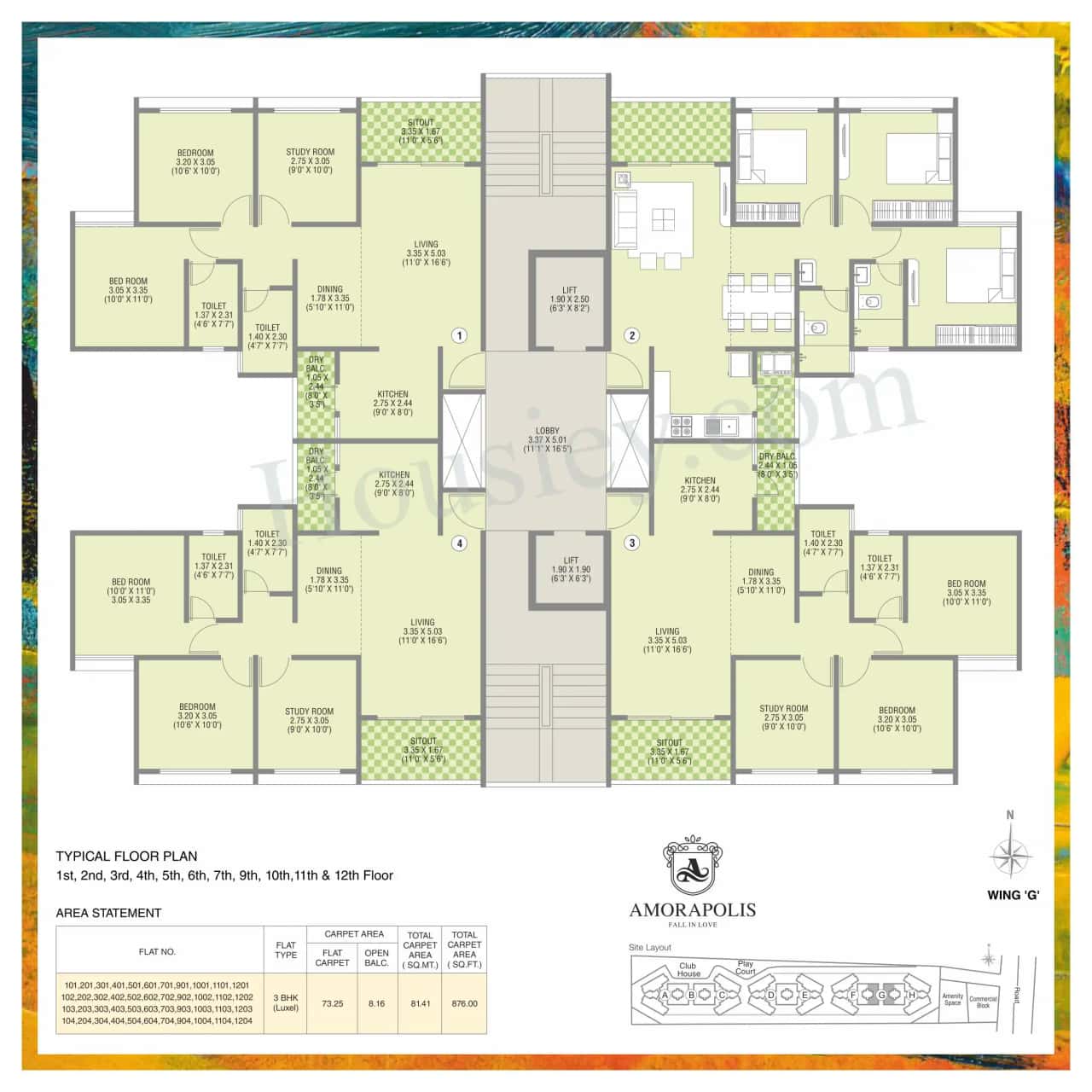 Nirman Amorapolis Floor plan 7
