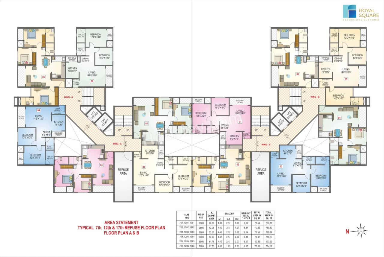 Nisarg Royal Square Floor plan 3