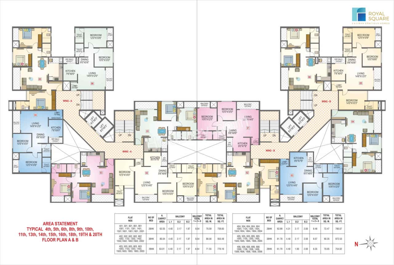 Nisarg Royal Square Floor plan 4