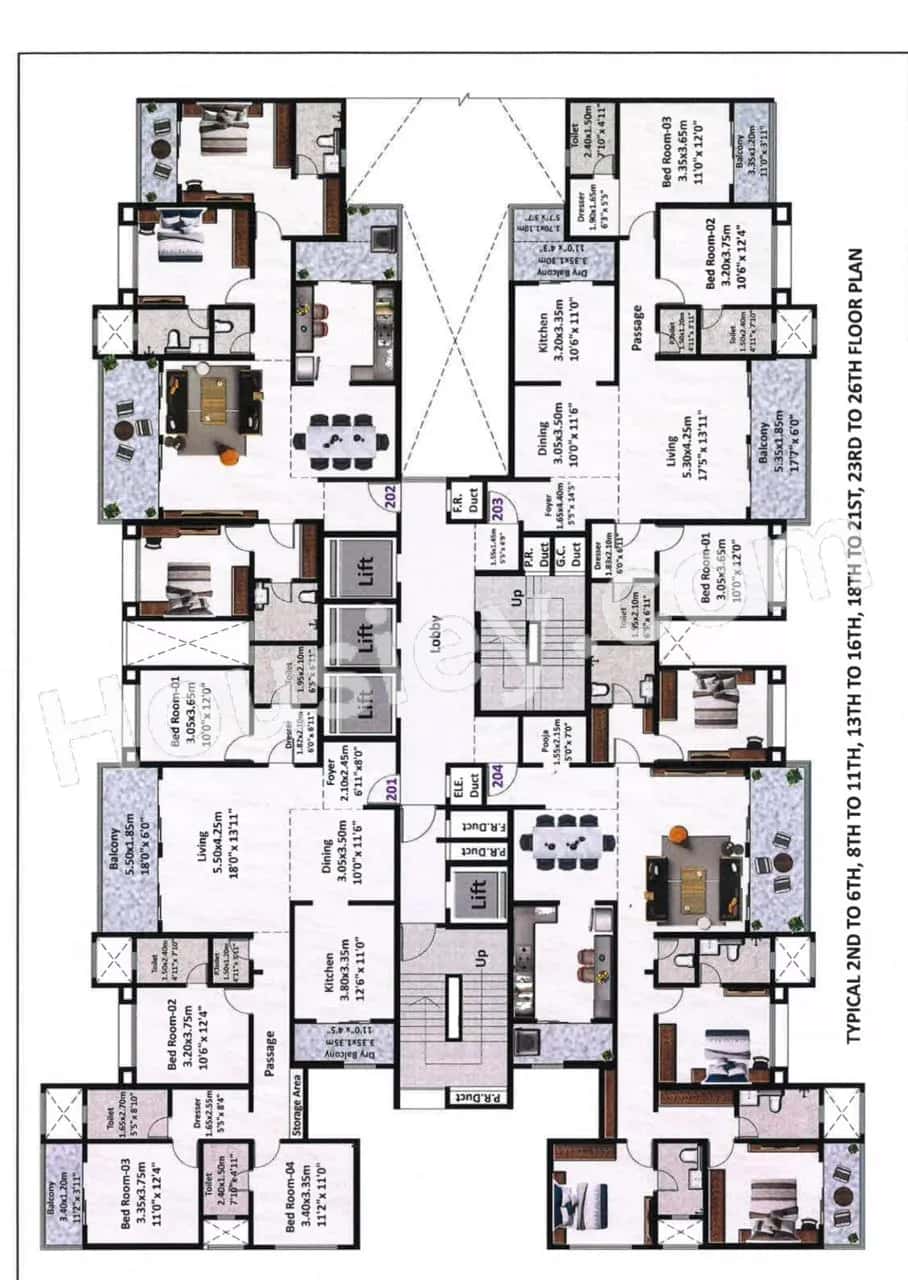 Nyati Evoque Floor plan 1