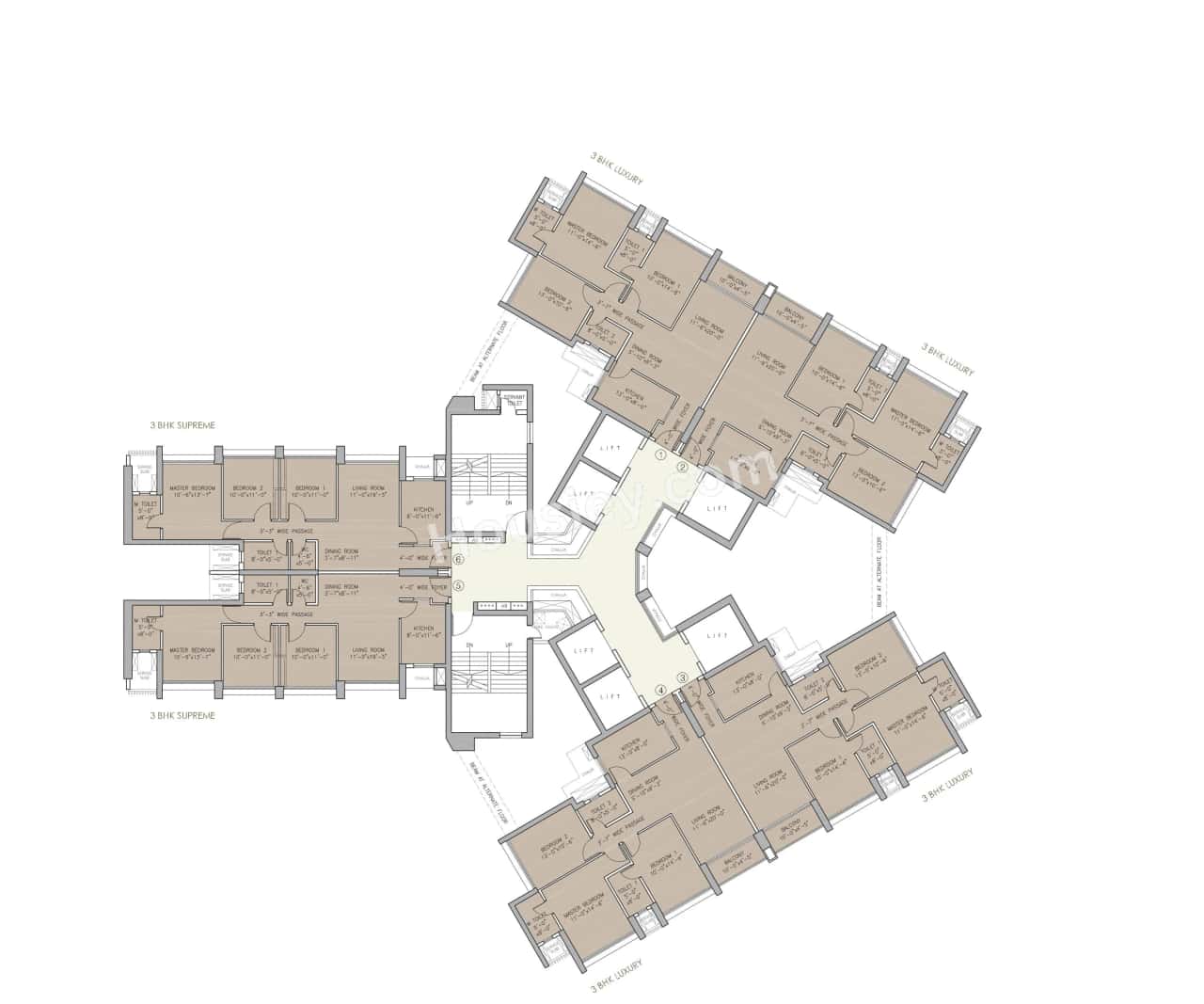 Oberoi Eternia Floor plan 2