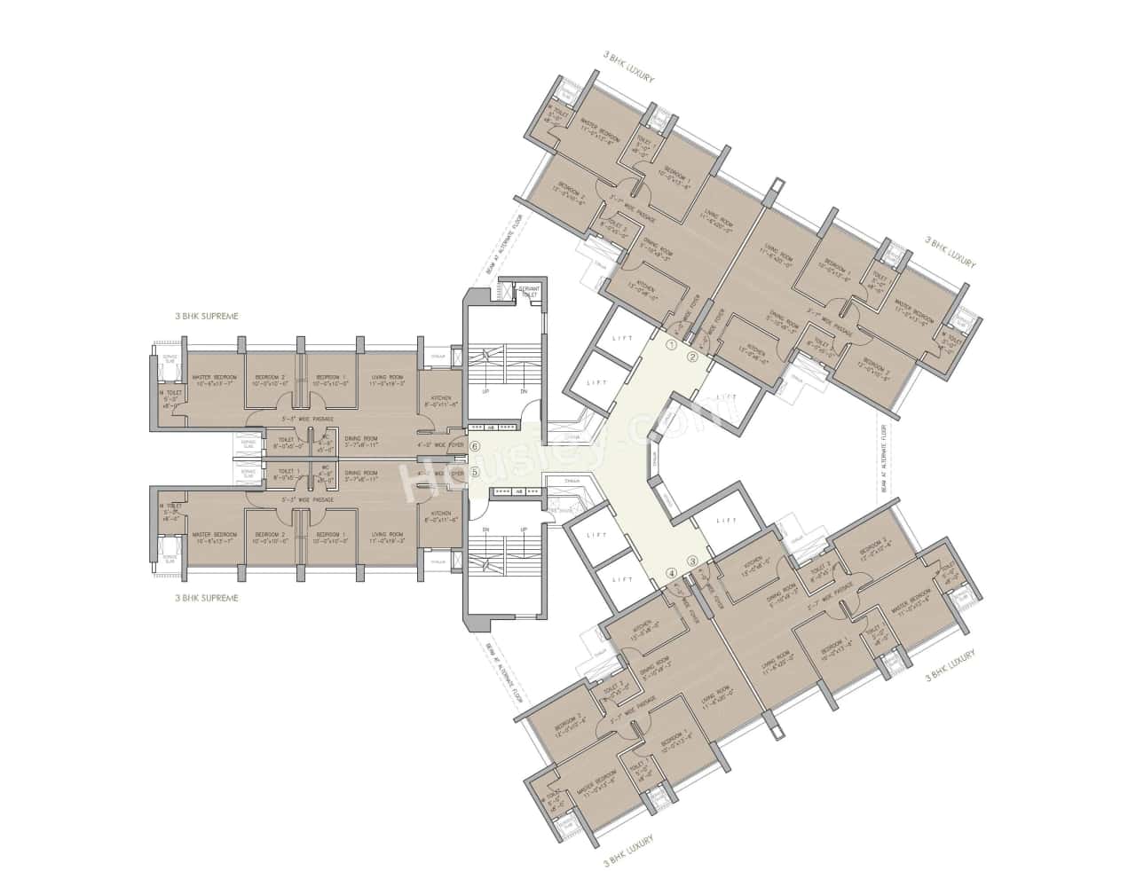 Oberoi Eternia Floor plan 5