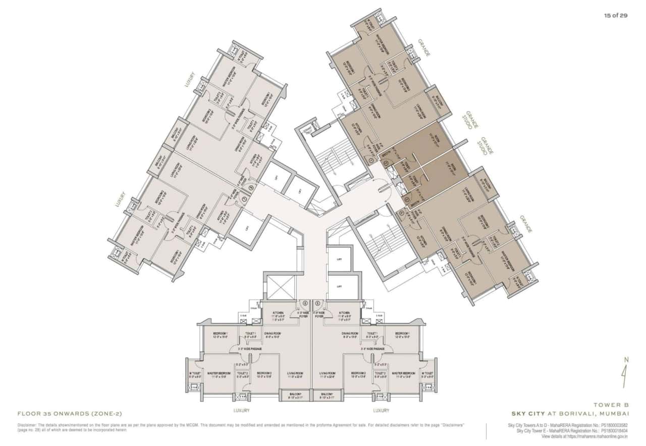 Oberoi Sky City Floor plan 5
