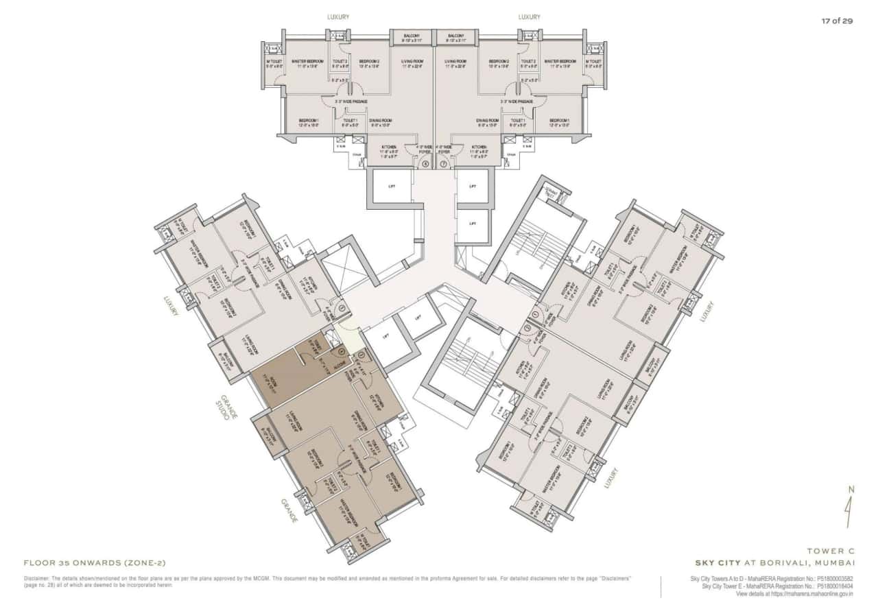 Oberoi Sky City Floor plan 7