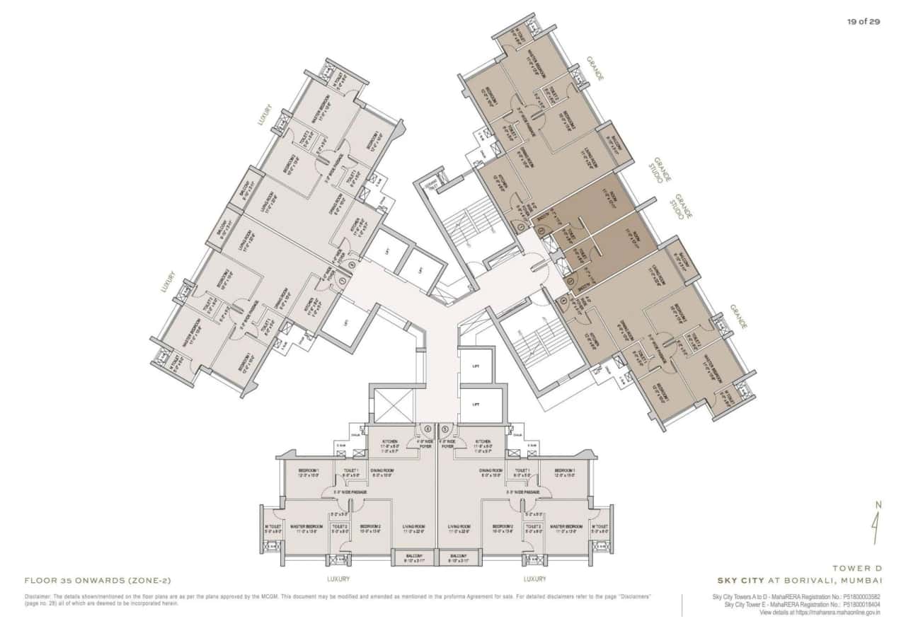 Oberoi Sky City Floor plan 9