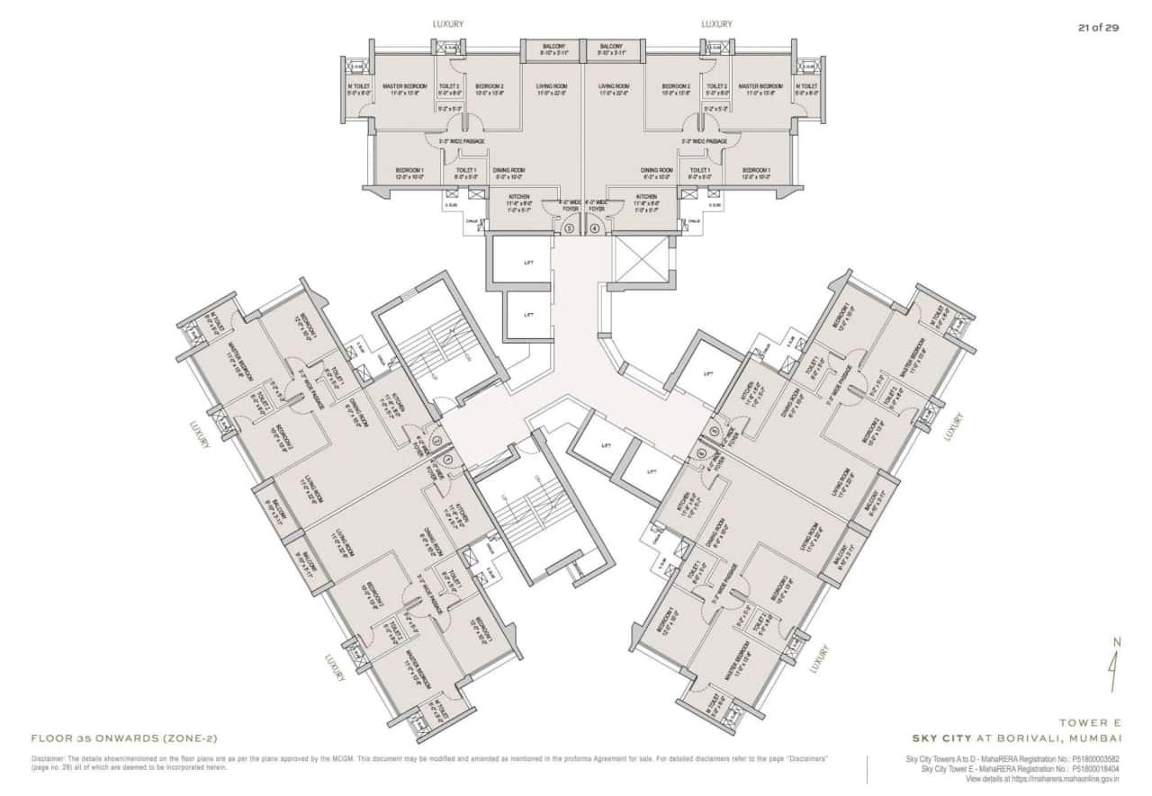 Oberoi Sky City Floor plan 10