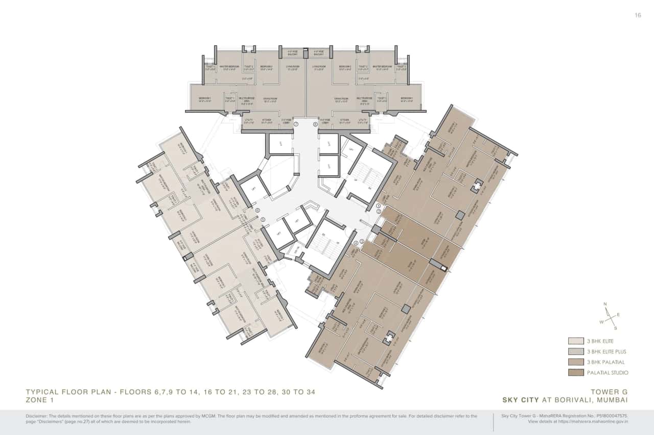 Oberoi Sky City Floor plan 2