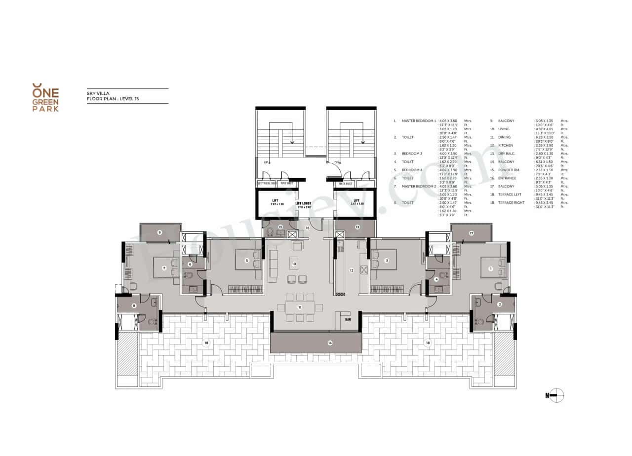 Capricorn One Green Park Floor plan 1