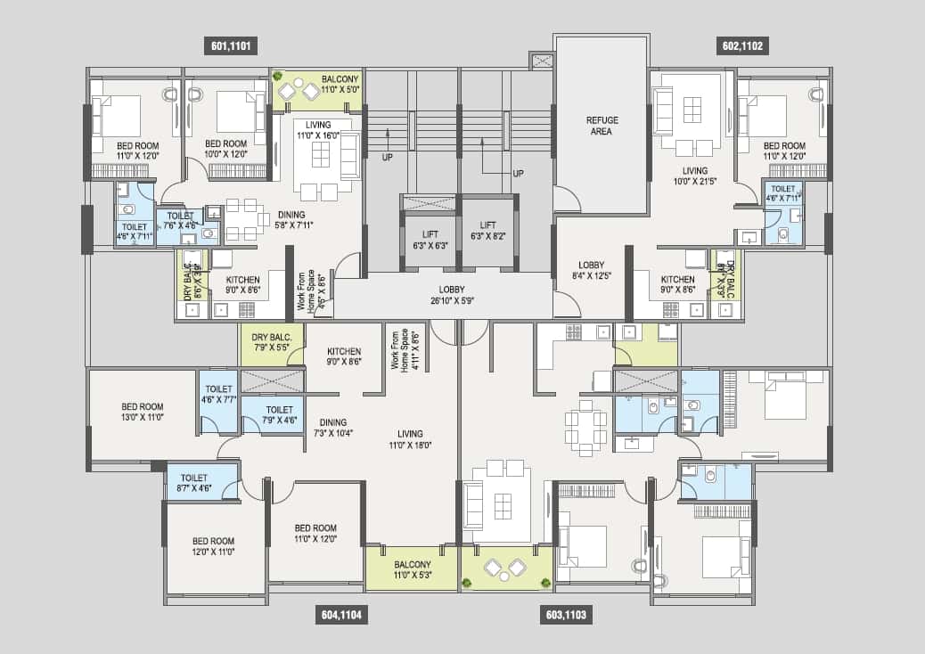 Osian One & Only Floor plan 2