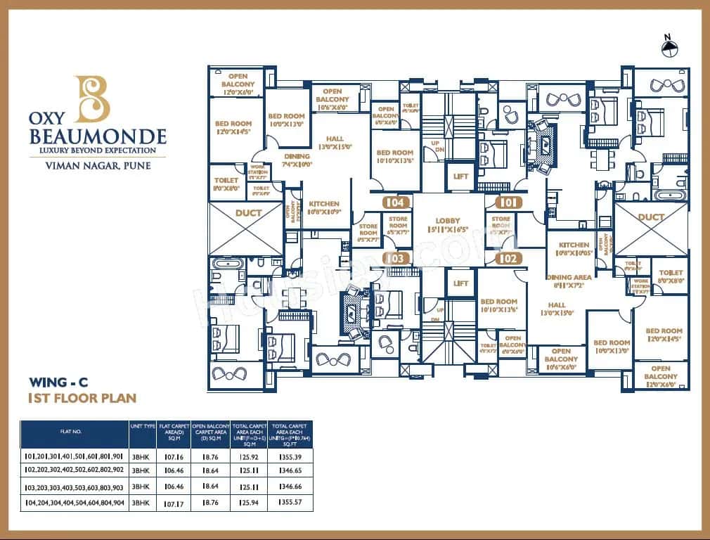 Oxy Beaumonde Floor plan 1