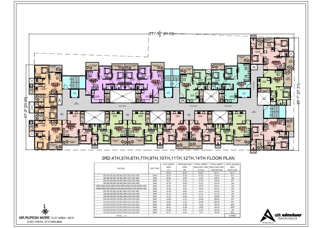 Chaitanya Pacific Tower Floor plan 3