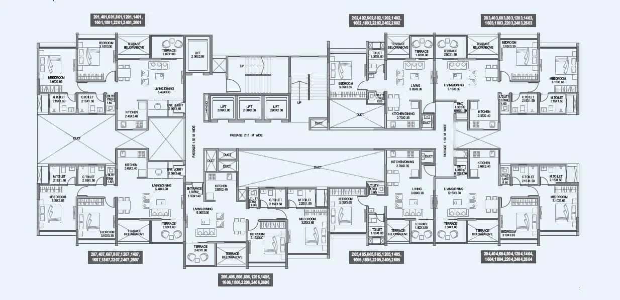 Paranjape Trident Towers Floor plan 12