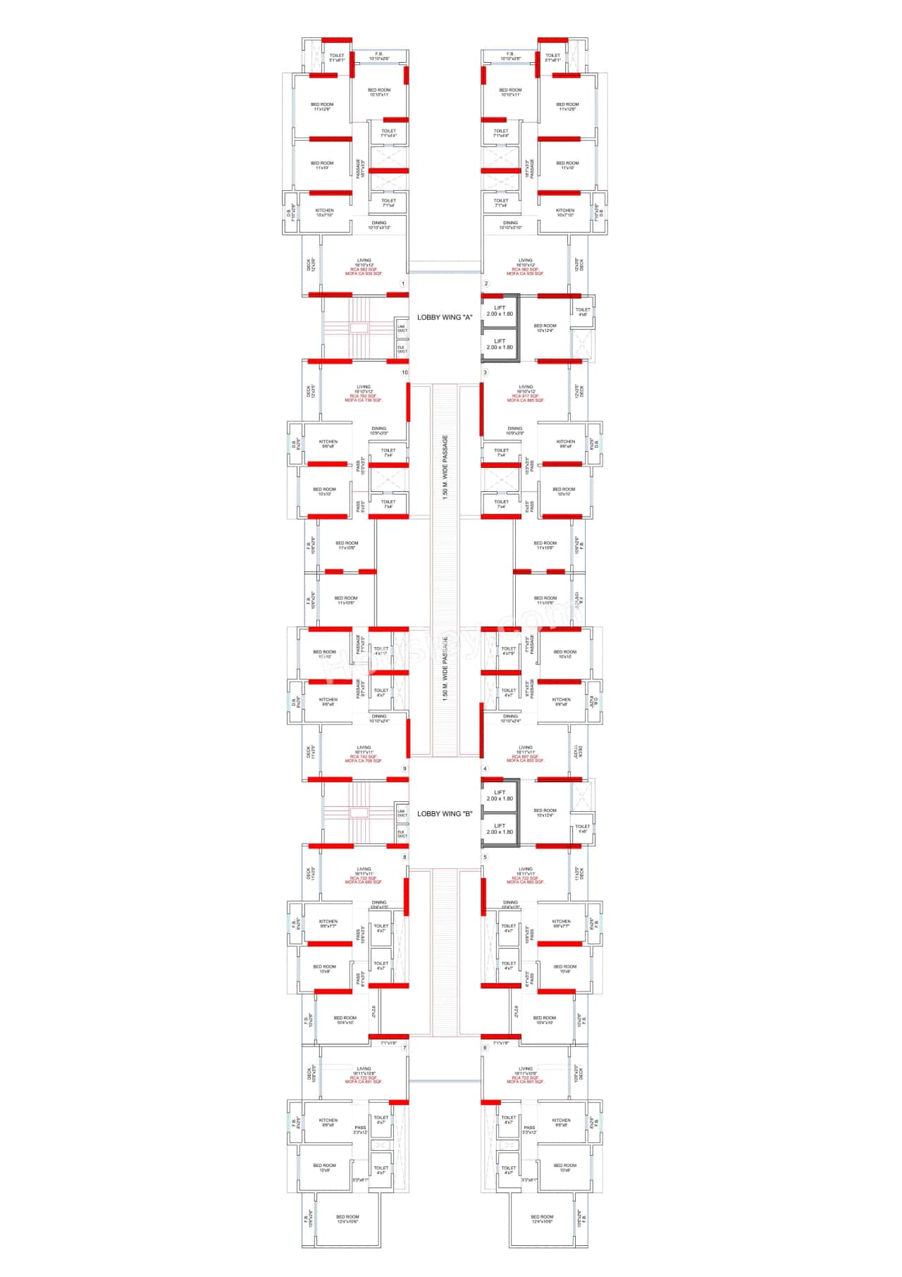Patil Majestic Tower Floor plan 1