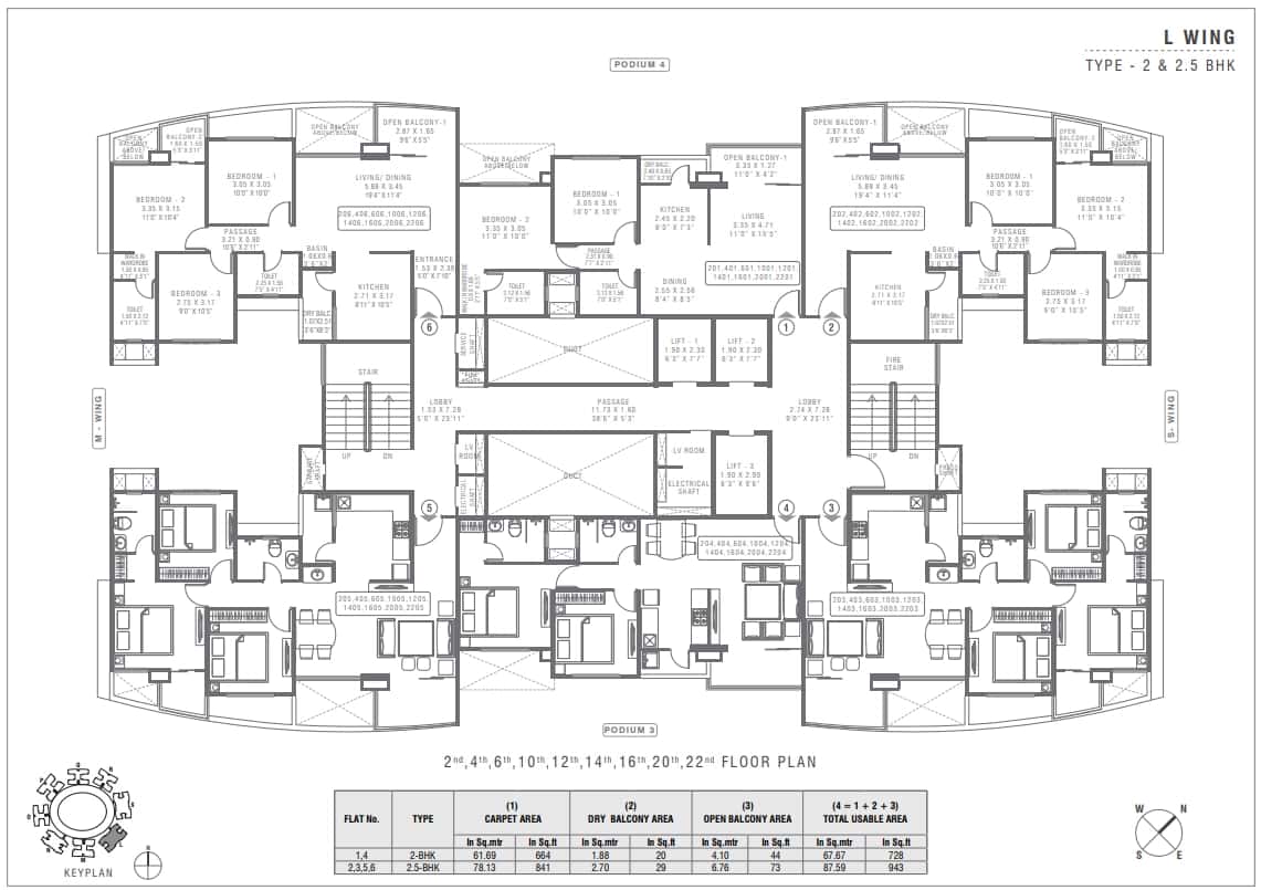 Pharande Puneville Phase 3 Floor plan 1