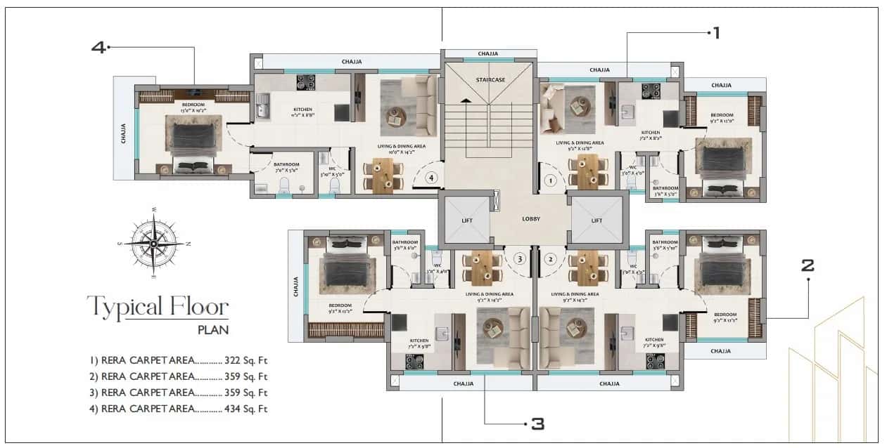 Poddar Venus Floor Plan