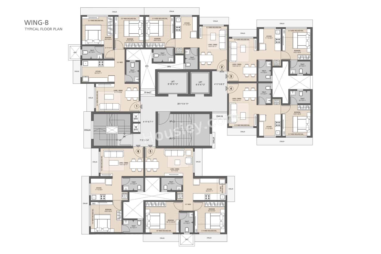 Poonam Sky City Floor plan 3