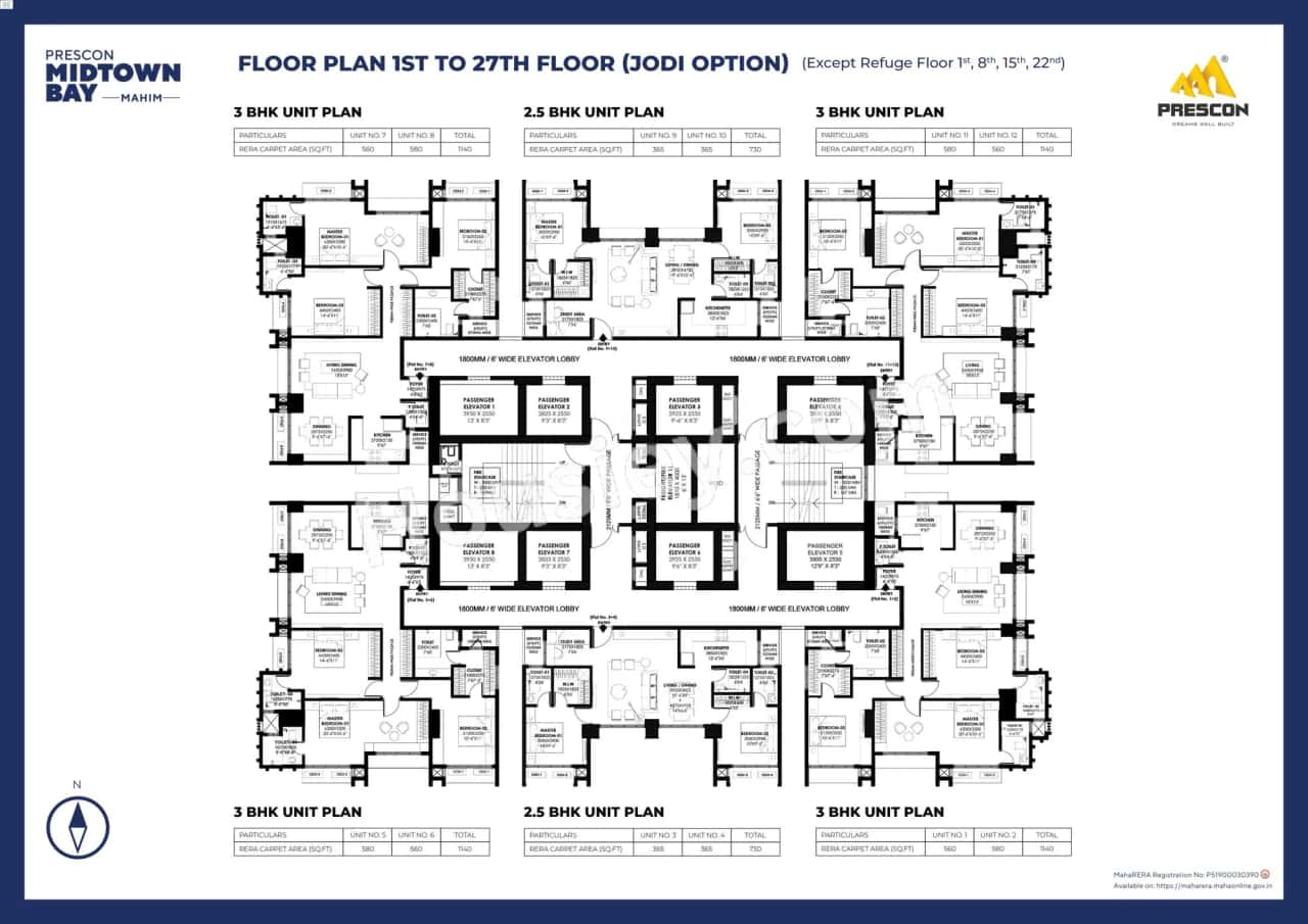 Prescon Midtown Bay Floor plan 2